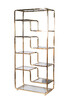Миниатюра фото стеллаж garda decor 46as-sh1652-gold | 220svet.ru