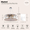 Миниатюра фото подвесная люстра maytoni recinto mod080cl-08ch | 220svet.ru