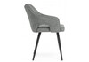 Миниатюра фото стул на металлокаркасе woodville hera dark gray / black 15843 | 220svet.ru