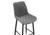 Миниатюра фото барный стул woodville баодин к б/к темно-серый / черный 517163 | 220svet.ru