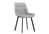 Миниатюра фото стул на металлокаркасе woodville челси светло-серый / черный 632443 | 220svet.ru