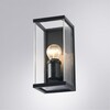 Миниатюра фото уличный настенный светильник arte lamp pot a1631al-1bk | 220svet.ru