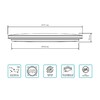 Миниатюра фото потолочный светодиодный светильник gauss basic space line 995440260 | 220svet.ru
