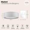 Миниатюра фото потолочный светильник maytoni bergamo mod617cl-04gr | 220svet.ru