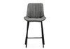 Миниатюра фото барный стул woodville седа велюр темно-серый  / черный 511177 | 220svet.ru