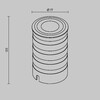 Миниатюра фото уличный встраиваемый светильник maytoni vent o517dl-l8s3k | 220svet.ru