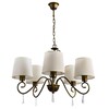 Миниатюра фото подвесная люстра arte lamp carolina a9239lm-5br | 220svet.ru