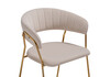 Миниатюра фото стул woodville kamelia 1 beige / gold 15469 | 220svet.ru