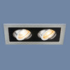 Миниатюра фото встраиваемый светильник elektrostandard 1041/2 mr16 sl/bk серебро/черный 4690389095443 | 220svet.ru