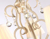 Миниатюра фото подвесная люстра с абажурами и хрусталем ambrella light tr4560 | 220svet.ru