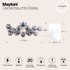 Миниатюра фото потолочная люстра maytoni dallas mod545pl-20ch | 220svet.ru