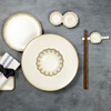 Миниатюра фото тарелка керамическая roomers tableware l9723-cream | 220svet.ru