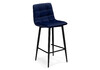 Миниатюра фото барный стул woodville чилли к синий / черный 533169 | 220svet.ru