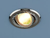 Миниатюра фото встраиваемый светильник elektrostandard 704 cx mr16 gu/sl черный/серебро 4690389003431 | 220svet.ru
