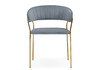 Миниатюра фото стул woodville kamelia 1 gray / gold 15471 | 220svet.ru