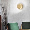 Миниатюра фото настенный светодиодный светильник ideal lux tick ap oro | 220svet.ru