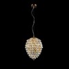 Миниатюра фото подвесной светильник crystal lux charme sp4 gold/transparent | 220svet.ru