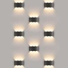 Миниатюра фото уличный настенный светодиодный светильник elektrostandard 1551 techno led черный 4690389068027 | 220svet.ru