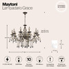 Миниатюра фото подвесная люстра maytoni grace rc247-pl-10-r | 220svet.ru