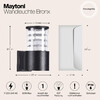 Миниатюра фото уличный настенный светильник maytoni bronx o576wl-01b | 220svet.ru