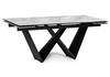 Миниатюра фото керамический стол раскладной woodville бор pandorai / черный 588044 | 220svet.ru