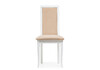 Миниатюра фото стул деревянный woodville давиано бежевый велюр / белый 515978 | 220svet.ru