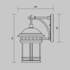 Миниатюра фото уличный настенный светильник maytoni salamanca o031wl-01br | 220svet.ru