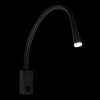 Миниатюра фото настенный светильник с выключателем на корпусе loft it arrow 10398 black | 220svet.ru