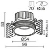 Миниатюра фото встраиваемый светодиодный светильник в гкл maytoni round dl058-7w2.7k-trs-w | 220svet.ru