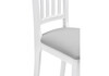 Миниатюра фото стул деревянный woodville фрезино серый велюр / белый 515972 | 220svet.ru