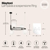 Миниатюра фото подвесная люстра maytoni ring mod013pl-04b | 220svet.ru