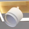 Миниатюра фото потолочный светильник reluce 19560-0.3-2+2 wh+wood | 220svet.ru