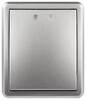 Миниатюра фото выключатель эра эксперт 11-1202-03 с подсветкой ip20 10ах-250в оу алюминий б0063041 | 220svet.ru