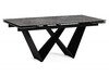 Миниатюра фото керамический стол раскладной woodville бор baolai / черный 588043 | 220svet.ru