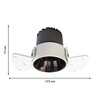 Миниатюра фото встраиваемый светодиодный светильник favourite mortise 4417-1c | 220svet.ru