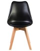 Миниатюра фото стул обеденный dobrin jerry soft lmzl-pp635-2796 черный | 220svet.ru