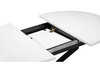 Миниатюра фото стол woodville лауриц черный / белый раскладной 504213 | 220svet.ru
