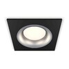 Миниатюра фото комплект встраиваемого светильника ambrella light techno spot xc7632004 sbk/mch черный песок/хром матовый (c7632, n7013) | 220svet.ru