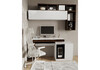 Миниатюра фото компьютерный стол woodville модена белый / венге 563538 | 220svet.ru
