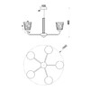 Миниатюра фото потолочная люстра escada noble 685/5pl | 220svet.ru