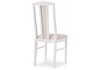 Миниатюра фото стул деревянный гроджин белый / бежевый | 220svet.ru