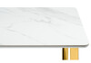 Миниатюра фото стол керамический woodville селена 2 белый мрамор / золото 572189 | 220svet.ru
