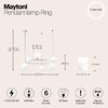 Миниатюра фото подвесная люстра maytoni ring mod013pl-06w | 220svet.ru