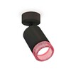 Миниатюра фото комплект накладного светильника ambrella light techno spot xm6313003 sbk/pi черный песок/розовый (a2210, c6313, n6152) | 220svet.ru