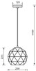 Миниатюра фото подвесной светильник deko-light asterope round 250 342129 | 220svet.ru
