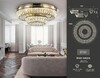 Миниатюра фото потолочный светодиодный светильник ambrella light traditional tr5031 | 220svet.ru