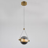 Миниатюра фото подвесной светодиодный светильник delight collection md23030090-1d brass | 220svet.ru