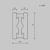 Миниатюра фото шинопровод магнитный накладной-подвесной maytoni busbar trunkings flarity trx154-112b | 220svet.ru