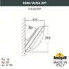 Миниатюра фото уличное бра fumagalli remi/lucia 1r3.602.000.lye27 | 220svet.ru