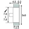 Миниатюра фото встраиваемый светильник slv flat frame curve 112771 | 220svet.ru